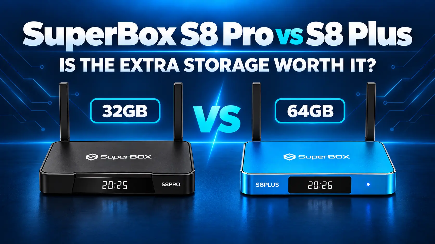 SuperBox S8 Pro vs S8 Plus comparision