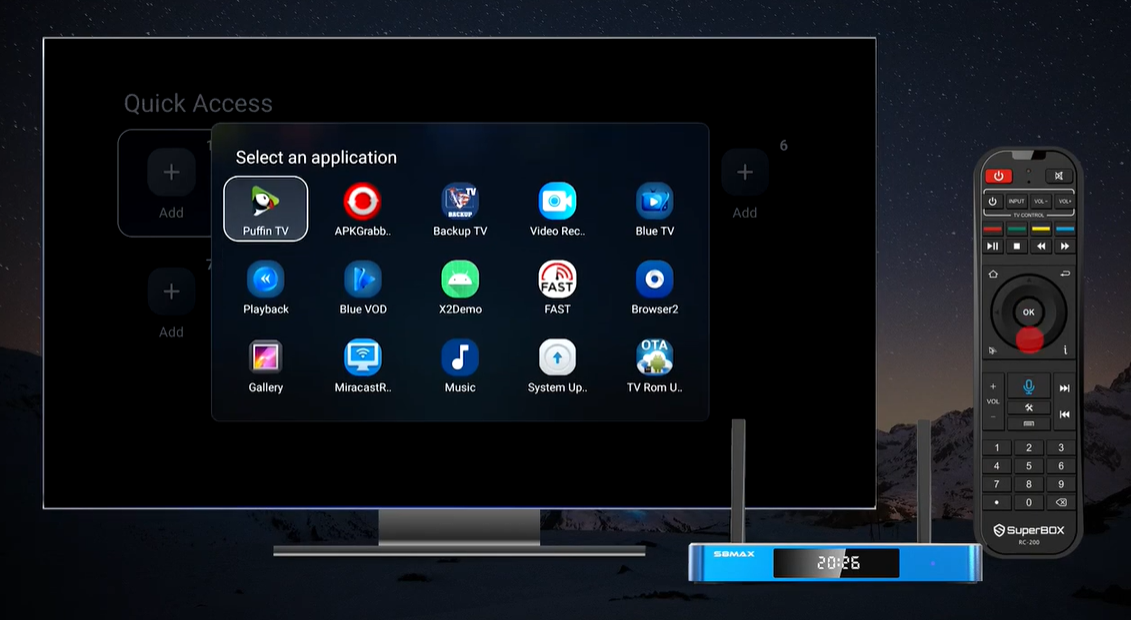 SuperBox S8 Shortcuts and Number Keys Setup Guide 23 SuperBox S8 Quick app step 2
