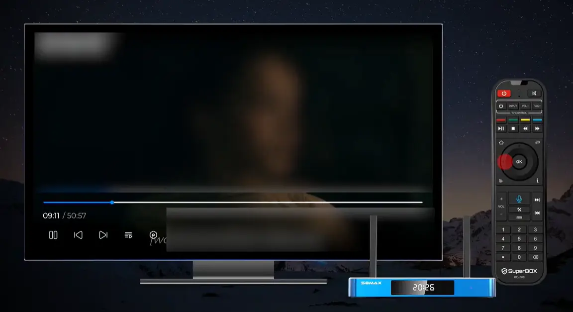 How to Use Blue VOD on SuperBox S8: Search, Watch, Save and Adjust Playback 26 SuperBox S8 blue vod playback navigate