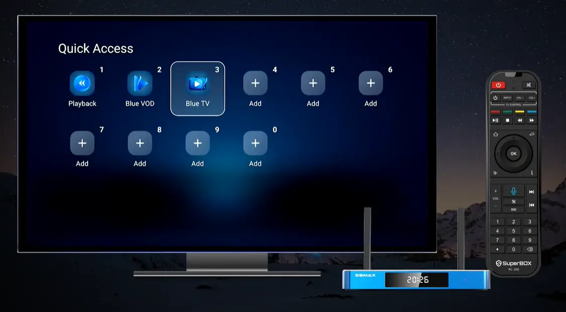 SuperBox S8 for Parents and Seniors: What Makes a TV Setup Easier? 16 SuperBox S8 quick access