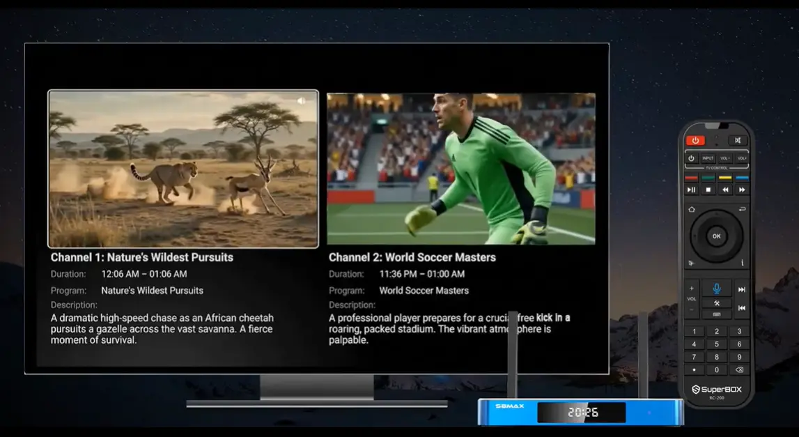 SuperBox S8 split screen
