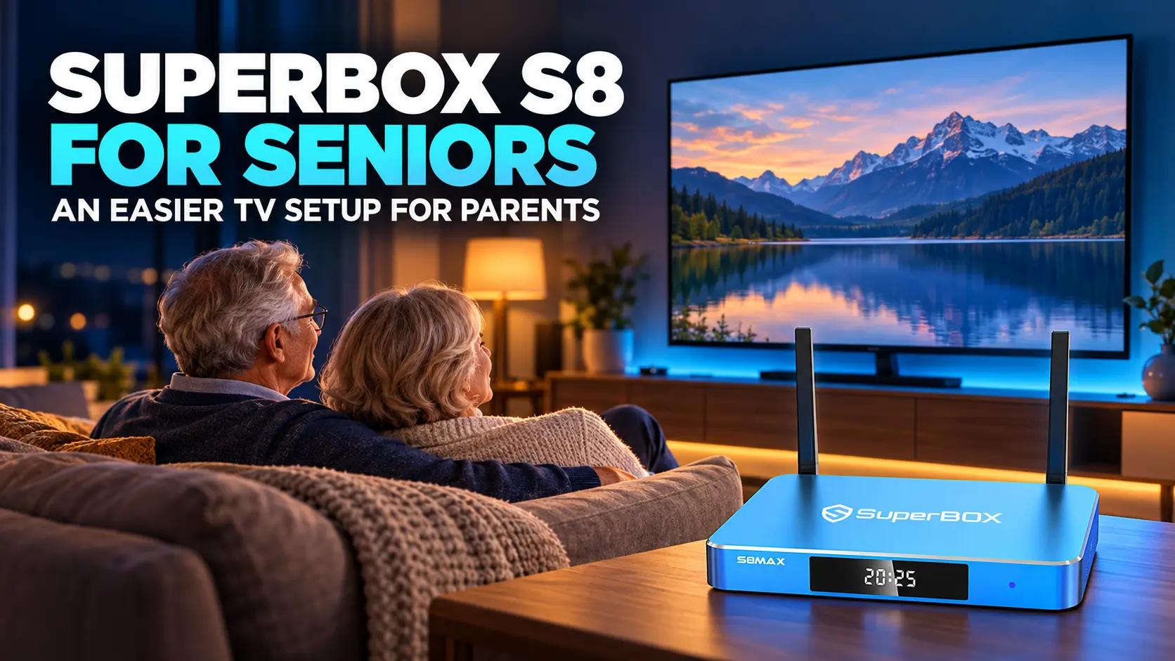 SuperBox S8 Easier TV for seniors