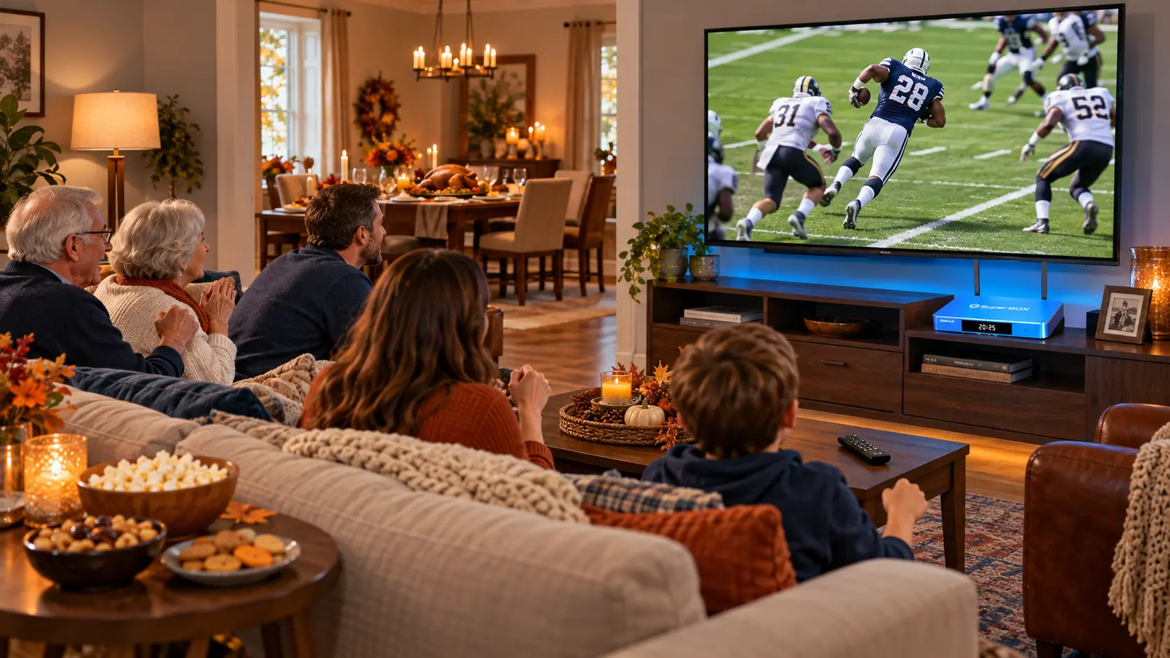 Thanksgiving TV Setup: Get Your Living Room Ready for Football and Family 14 Thanksgiving football with family and