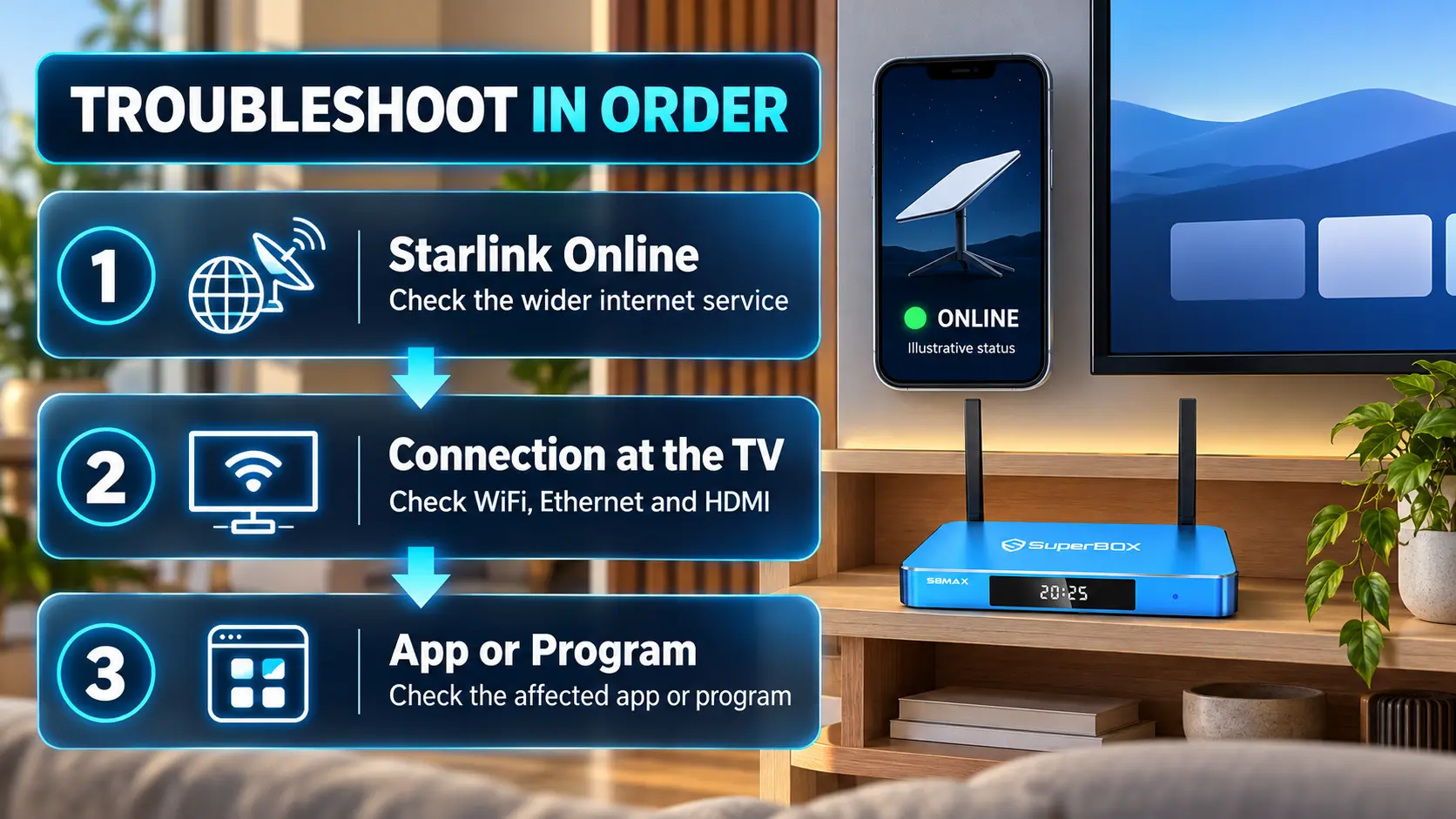 Does SuperBox Work With Starlink? Setup and Streaming Guide 16 Three Step SuperBox Starlink Troubleshooting Guide