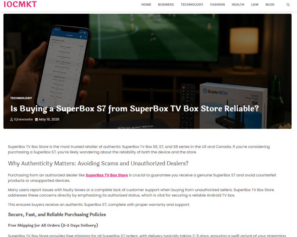 IOCMKT review Is Buying a SuperBox S7 from SuperBox TV Box Store Reliable