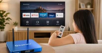 The SuperBox S7 Max is a high-performance Android TV streaming device