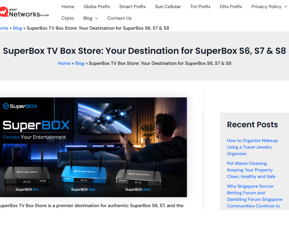 What Network review SuperBox TV Box Store Your Destination for SuperBox S6, S7, S8